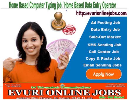 Part Time Home Based JobsSimple Part Time Full Time Home Based Data Entry Jobs, Home Based Typing Jo